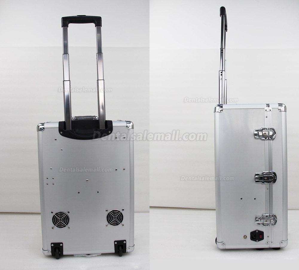 BD-406A Portable Dental Turbine Unit(Air Compressor+Suction System+Triplex Syringe)